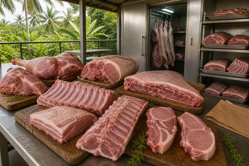 Viande de porc fraîche